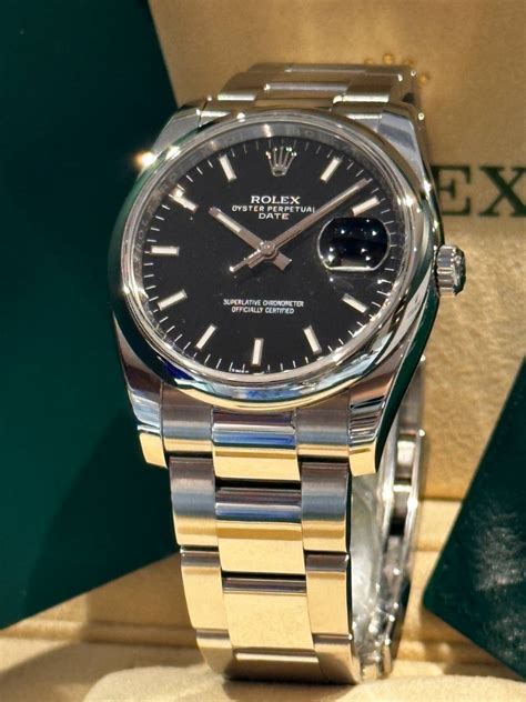 rolex datejust 34mm black bezel|genuine rolex bezel.